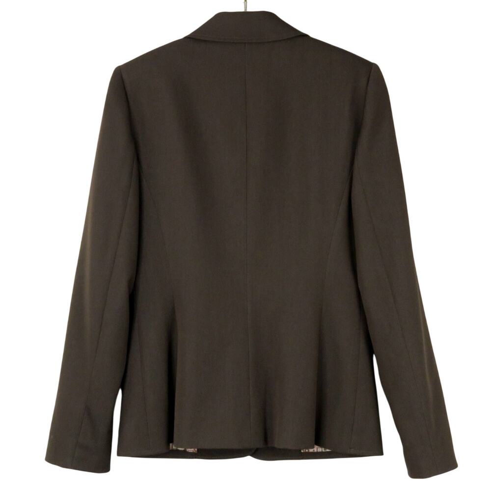 Tahari Brown Suit Set Blazer and Trouser Pants Size 2 Chocolate Brown Business - Picture 3 of 8
